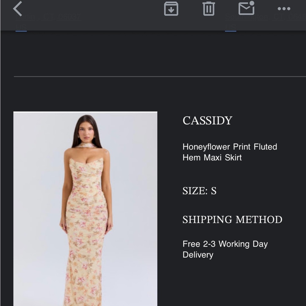 Honeyflower Print Maxi Dress